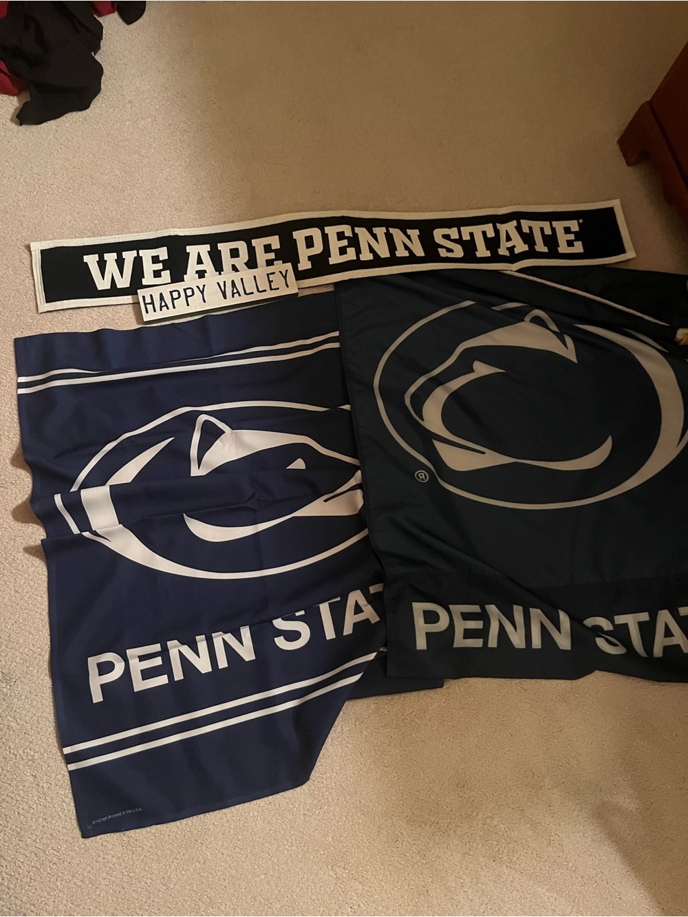 Penn State Pennants and Scarves - Navy and White